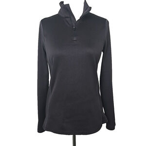 SPYDER Black Performance Quarter Zip Top Junior Size Medium M